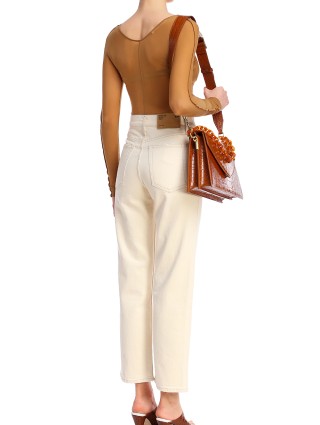 Молочные джинсы HELMUT LANG: фото 2 - Invogue